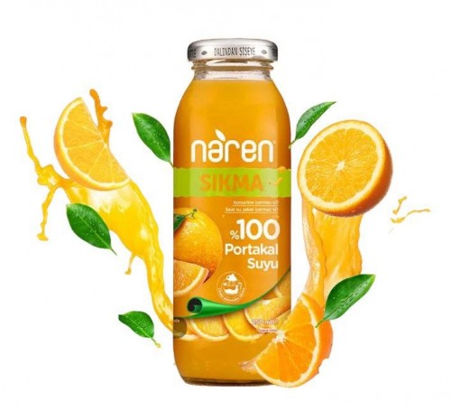 NAREN 250 ML 100% ORANGE JUICE *12