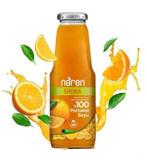 NAREN 1000 ML %100 SIKMA PORTAKAL SUYU*6