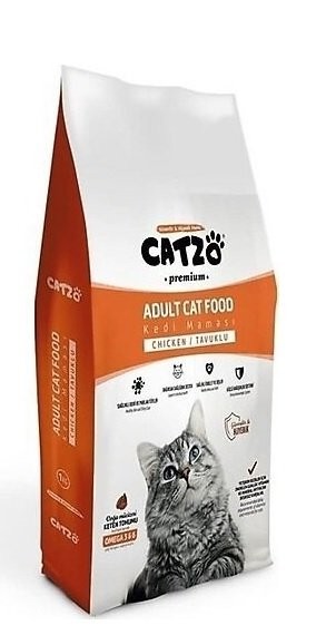 CATZO KEDİ MAMASI 1 KG PAKET TAVUKLU*15