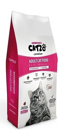 CATZO CAT FOOD 1 KG PACK COLORED GURME*15