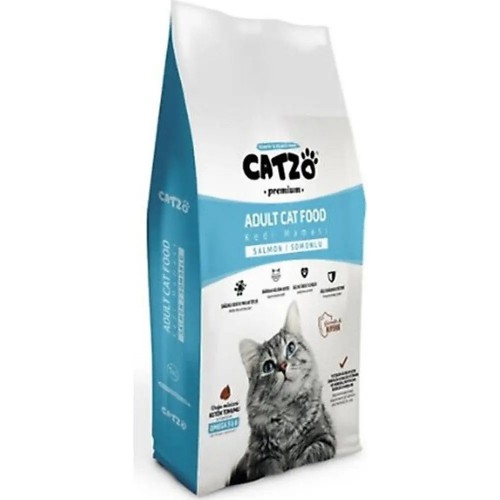 CATZO KEDİ MAMASI 1 KG PAKET SOMONLU*15