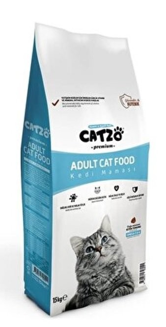 CATZO 15 KG PREMIUM KEDİ MAMASI BALIKLI*1