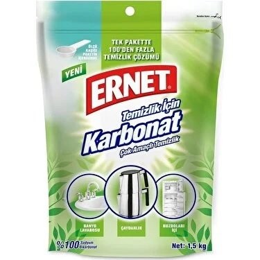 ERNET TEMİZLİK İÇİN KARBONAT 1,5 KG*8