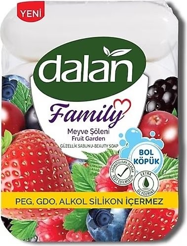 МЫЛО ДЛЯ РУК DALAN 4х75 ГР ФРУКТОВЫЙ ФЕСТИВАЛЬ*24