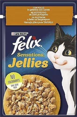 FELİX SENS TAV & HAVUÇ KEDİ YAŞ MAMA 85 GR*26