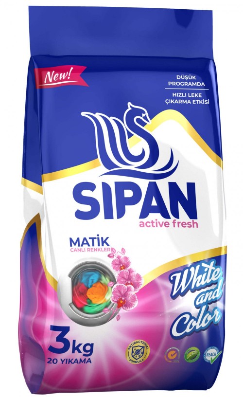 SİPAN MATIC WHITE & COLOR 3 KG*6