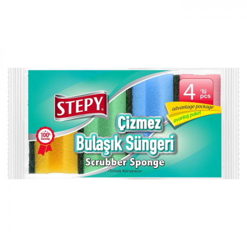 STEPY ANTI-SCRATCH SPONGE 4 PCS *24