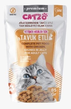 CATZO PREMIUM ADULT CAT POUCH 85 GR WITH CHICKEN *24