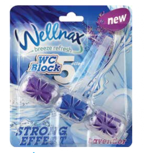 WELLNAX WC BLOCK SINGLE LAVENDER 57GR*24