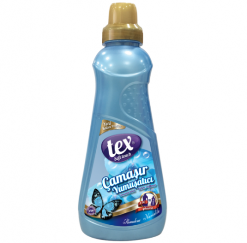 TEX SOFT.CONS.1250 ML COTON.Délicat.(BLEU)*8