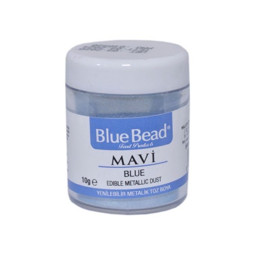 BLUE BEAD 10 GR YENİLEBİLİR METALİK TOZ MAVİ*40