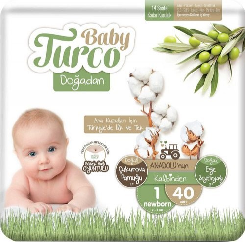 BABY TURCO NATURE JUMBO NEWBORN 40*5