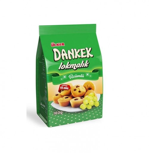 ÜLKER (643-00) DANKEK LOKMALIK ÜZÜMLÜ 160 GR*10