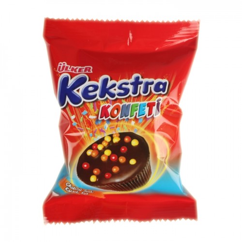 ÜLKER (774-01) KEKSTRA KONFETİ KAKAO 38GR*24