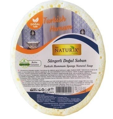 NATURİX 150 GR SÜNGERLİ SABUN TÜRK HAMAMI*48