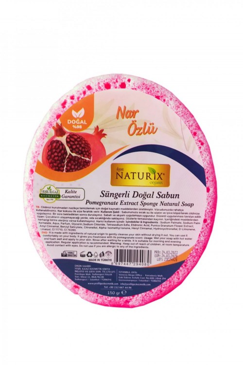 NATURIX 150 GR FOAM SOAP POMEGRANATE*48