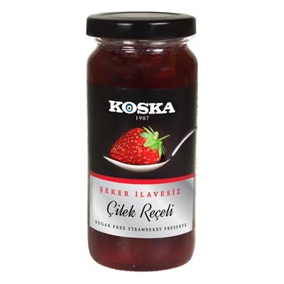 KOSKA 290 GR SUGAR FREE STRAWBERRY JAM * 6