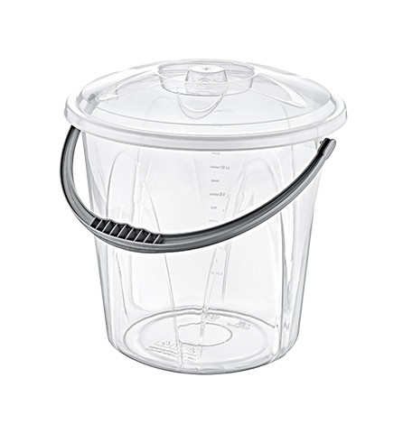 AK 199 PLS HANDLE TRANSPARENT WATER BUCKET 4 NO (15 LT) * 1