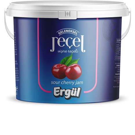 ERGÜL 5 KG VİŞNE KOVA REÇEL*2