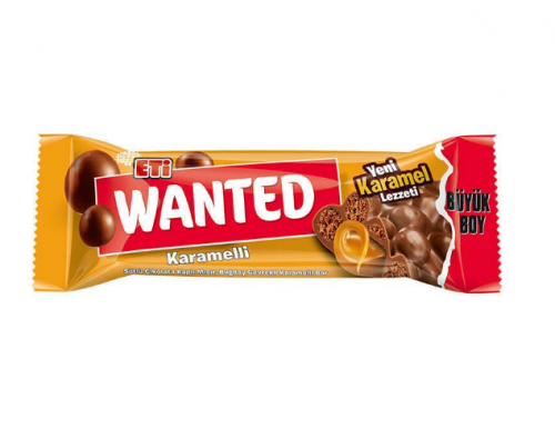 ETİ WANTED KARAMELLİ ÇİKOLATA 32GR*24