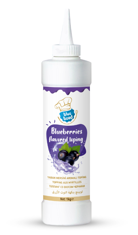 BLUE BEAD 1 KG TOPPING SAUCE BLUEBERRIES*6