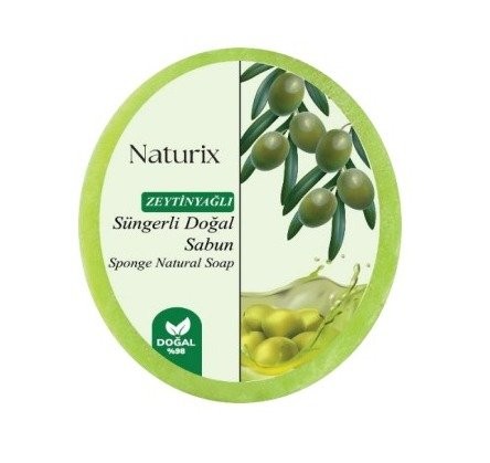 NATURİX 150 GR SÜNGERLİ SABUN ZEYTİN YAĞLI*24